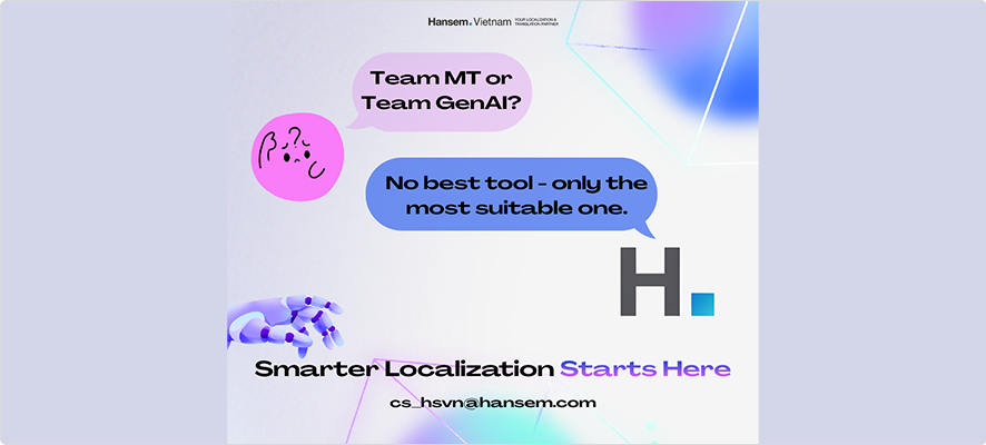 MT or AI? There is no best tool – only the most suitable one.